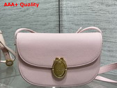 Dior Medium Dior Medaillon Flap Bag in Soupir Pink Grained Calfskin Replica