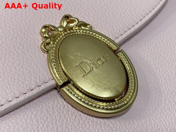 Dior Medium Dior Medaillon Flap Bag in Soupir Pink Grained Calfskin Replica