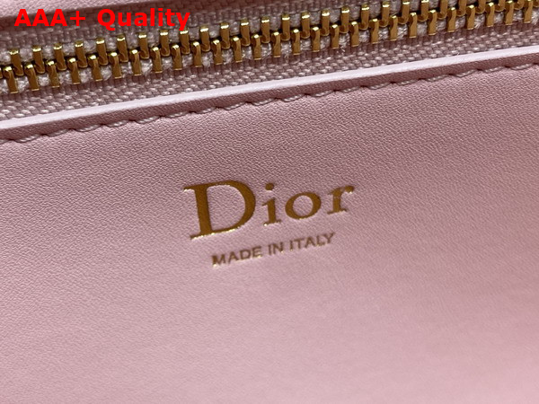 Dior Medium Dior Medaillon Flap Bag in Soupir Pink Grained Calfskin Replica