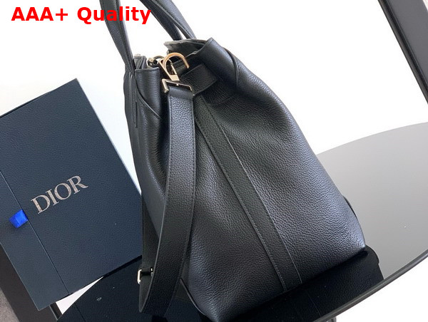 Dior Medium Dior Normandie Tote Bag in Black Dior Icons Calfskin Replica