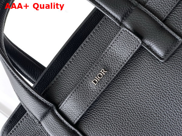 Dior Medium Dior Normandie Tote Bag in Black Dior Icons Calfskin Replica