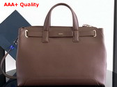 Dior Medium Dior Normandie Tote Bag in Brown Dior Icons Calfskin Replica