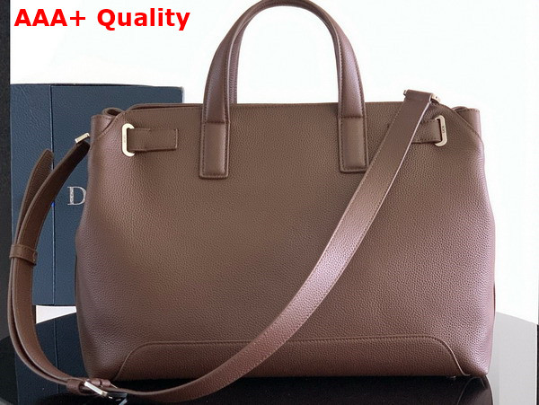 Dior Medium Dior Normandie Tote Bag in Brown Dior Icons Calfskin Replica
