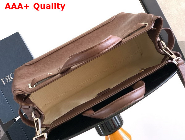 Dior Medium Dior Normandie Tote Bag in Brown Dior Icons Calfskin Replica