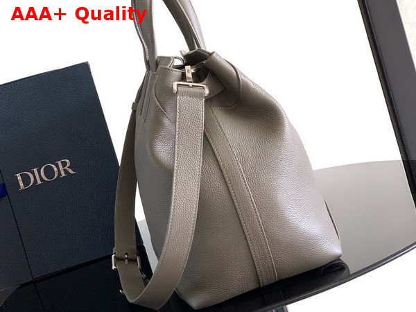 Dior Medium Dior Normandie Tote Bag in Gray Dior Icons Calfskin Replica