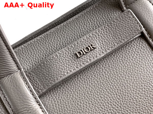 Dior Medium Dior Normandie Tote Bag in Gray Dior Icons Calfskin Replica