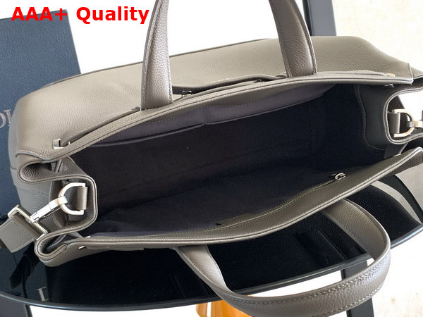 Dior Medium Dior Normandie Tote Bag in Gray Dior Icons Calfskin Replica