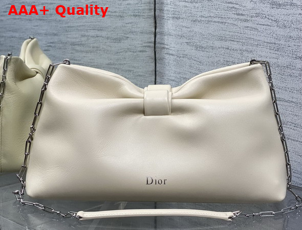 Dior Medium Dior Row Bag in Beige Lambskin Replica