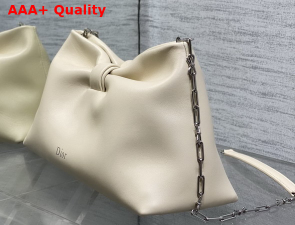 Dior Medium Dior Row Bag in Beige Lambskin Replica