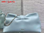 Dior Medium Dior Row Bag in Bleu Tourmaline Lambskin Replica