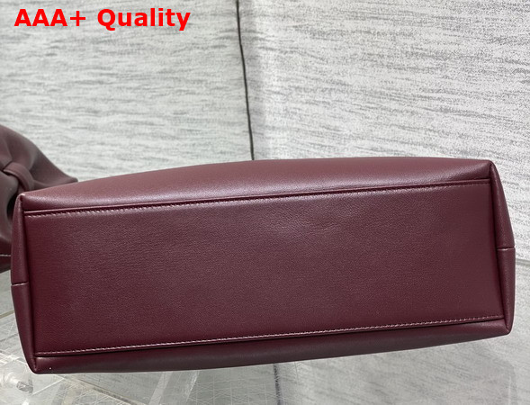 Dior Medium Dior Row Bag in Burgundy Lambskin Replica