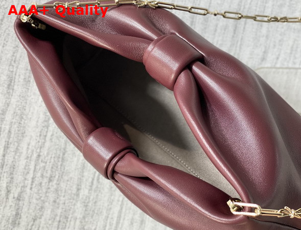 Dior Medium Dior Row Bag in Burgundy Lambskin Replica