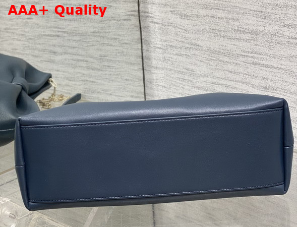 Dior Medium Dior Row Bag in Deep Ocean Blue Lambskin Replica