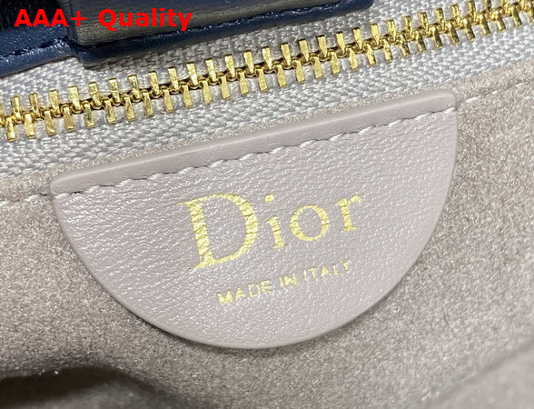 Dior Medium Dior Row Bag in Deep Ocean Blue Lambskin Replica