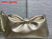 Dior Medium Dior Row Bag in Gold Lambskin Replica