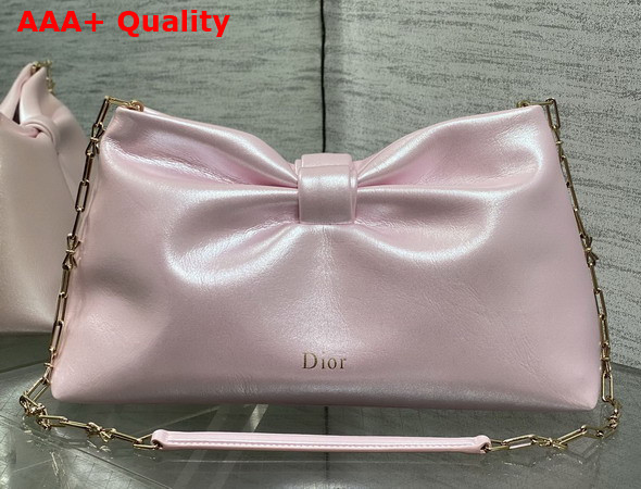 Dior Medium Dior Row Bag in Pearl Pink Lambskin Replica