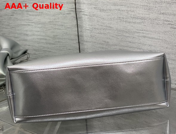 Dior Medium Dior Row Bag in Silver Lambskin Replica