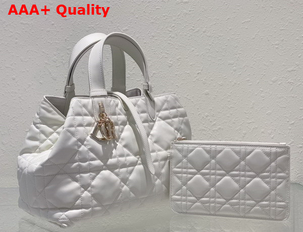 Dior Medium Dior Toujours Bag Latte Macrocannage Calfskin Replica