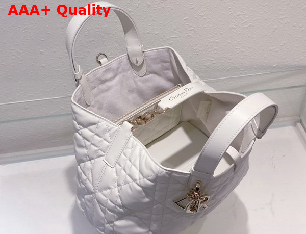 Dior Medium Dior Toujours Bag Latte Macrocannage Calfskin Replica