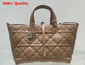 Dior Medium Dior Toujours Bag Tan Macrocannage Calfskin Replica