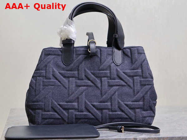 Dior Medium Dior Toujours Bag in Blue Graphic Cannage Denim Replica
