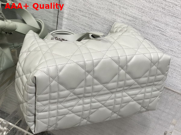 Dior Medium Dior Toujours Bag in Cloud Gray Macrocannage Calfskin Replica