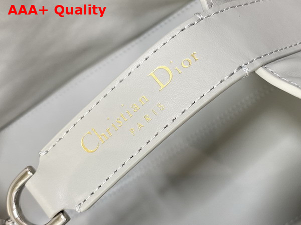 Dior Medium Dior Toujours Bag in Cloud Gray Macrocannage Calfskin Replica