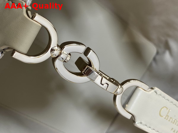 Dior Medium Dior Toujours Bag in Light Biscuit Tweed with Black Cannage Motif Replica