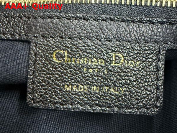 Dior Medium Dior Voyage Bag in Black Flat Macrocannage Grained Calfskin Replica