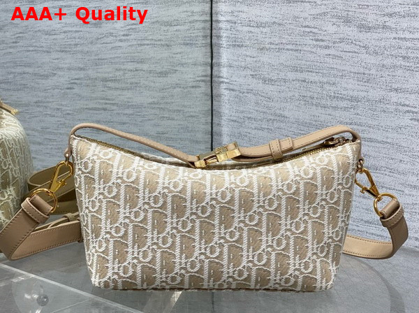 Dior Medium DiorTravel Nomad Pouch Natural Dior Oblique Jacquard Replica