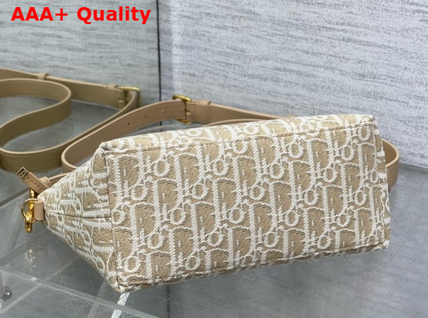 Dior Medium DiorTravel Nomad Pouch Natural Dior Oblique Jacquard Replica