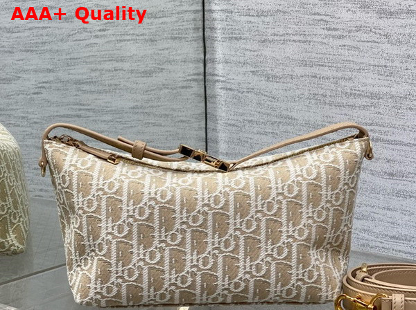 Dior Medium DiorTravel Nomad Pouch Natural Dior Oblique Jacquard Replica