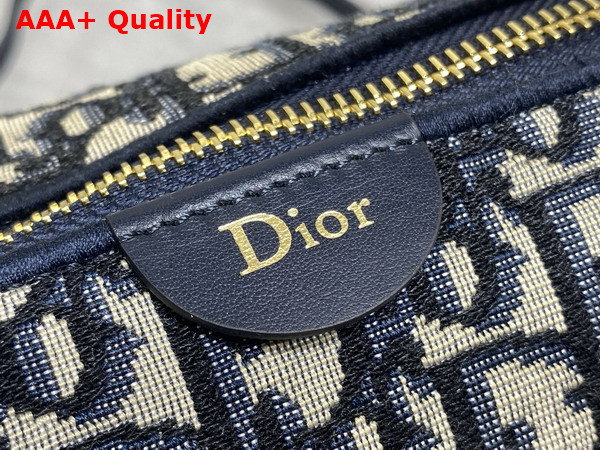 Dior Medium DiorTravel Nomad Pouch in Blue Dior Oblique Jacquard Replica
