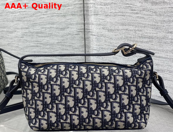 Dior Medium DiorTravel Nomad Pouch in Blue Dior Oblique Jacquard Replica