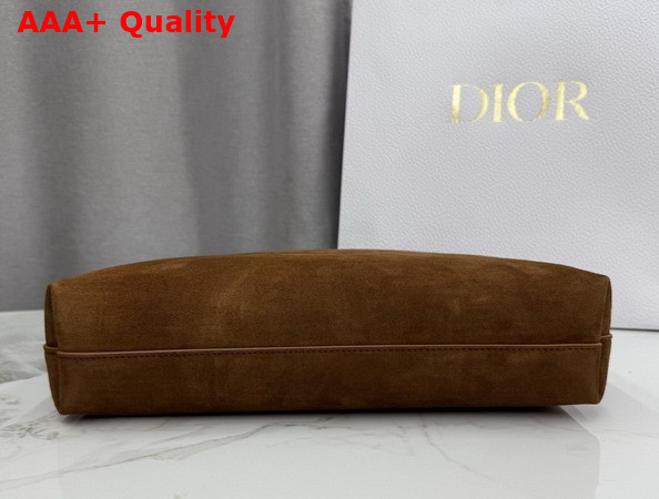 Dior Medium Diorly Bag Golden Saddle Suede Calfskin Replica