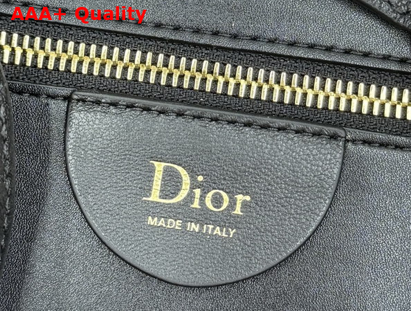 Dior Medium Diorly Bag in Black Flat Cannage Calfskin Replica