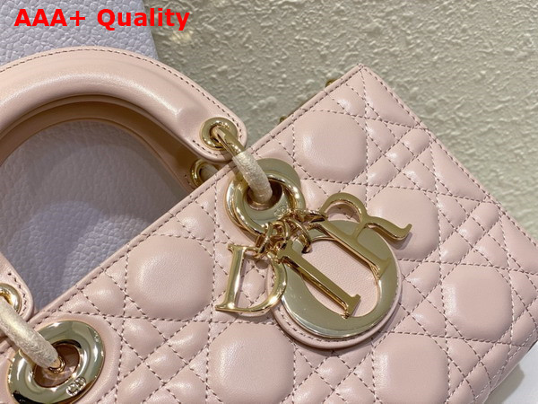 Dior Medium Lady D Joy Bag Powder Pink Cannage Lambskin Replica