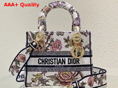 Dior Medium Lady D Lite Bag Multicolor Dior Jardin Botanique Embroidery Replica