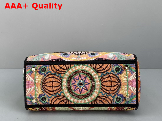 Dior Medium Lady D Lite Bag Multicolor Dior in Lights Embroidery Replica