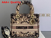 Dior Medium Lady D Lite Bag Multicolor Tie and Dior Embroidery Replica
