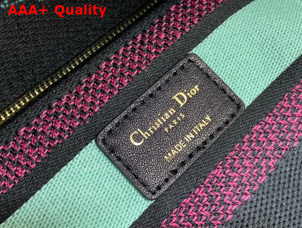 Dior Medium Lady D Llite Bag Blue Multicolor Toile de Jouy Voyage Embroidery Replica