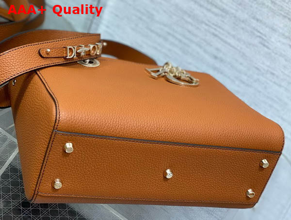 Dior Medium Lady D Sire My Abcdior Bag Dark Brandy Bull Leather Replica