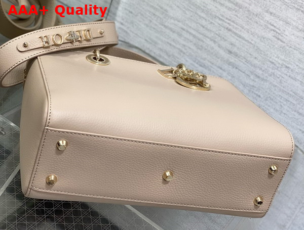 Dior Medium Lady D Sire My Abcdior Bag Powder Beige Bull Leather Replica