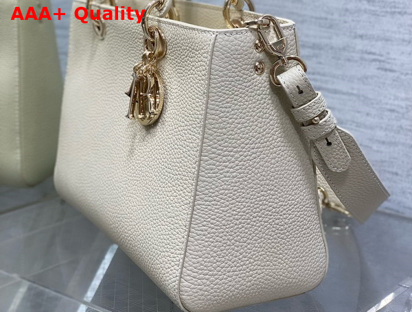 Dior Medium Lady D Sire My Abcdior Bag White Bull Leather Replica