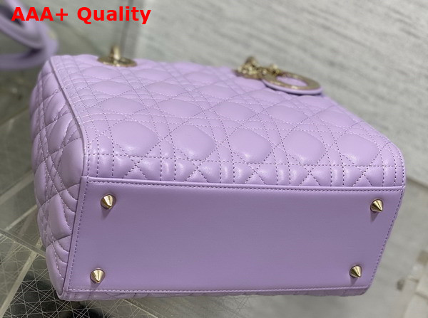 Dior Medium Lady Dior Bag Lilac Cannage Lambskin Replica