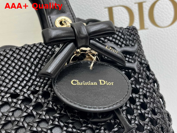 Dior Medium Lady Dior Bag in Black Braided Lambskin Replica