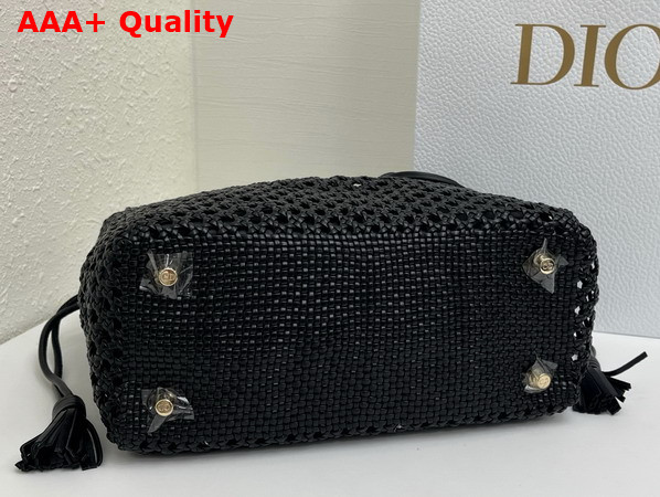 Dior Medium Lady Dior Bag in Black Braided Lambskin Replica