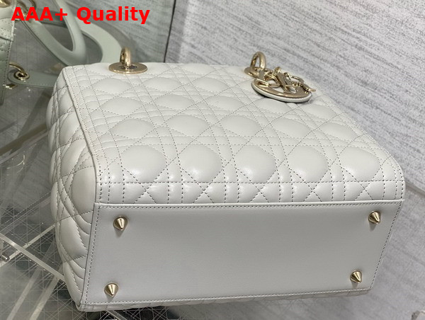 Dior Medium Lady Dior Bag in Cloud Gray Cannage Lambskin Replica
