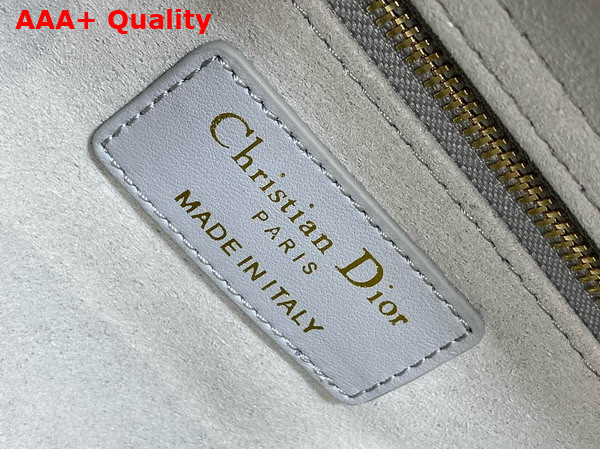 Dior Medium Lady Dior Bag in Cloud Gray Cannage Lambskin Replica