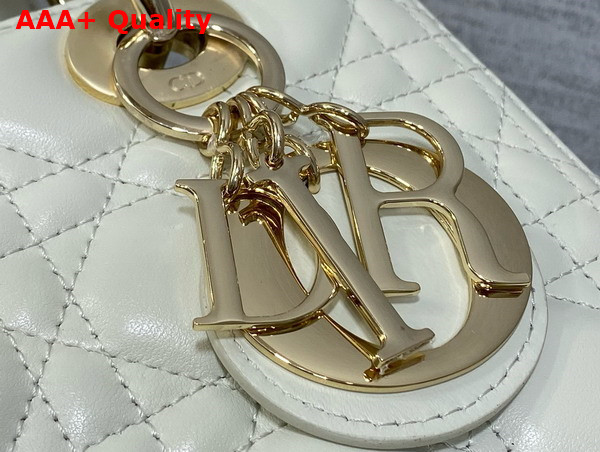 Dior Medium Lady Dior Bag in Latte Cannage Lambskin Replica